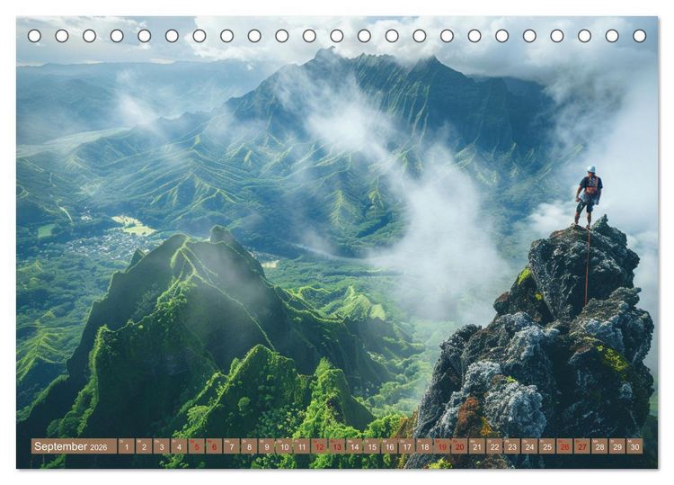 Produktbild: Vertikale Freiheit (Tischkalender 2026 DIN A5 quer), CALVENDO Monatskalender