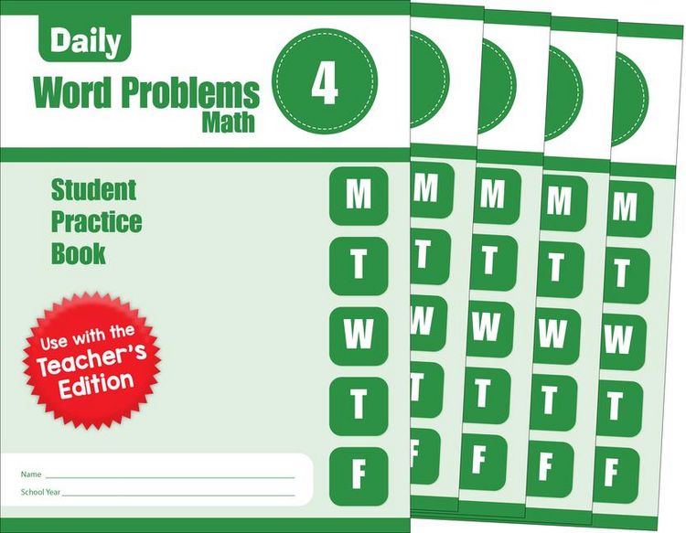 Produktbild: Daily Word Problems Math, Grade 4 Student Workbook (5-Pack)