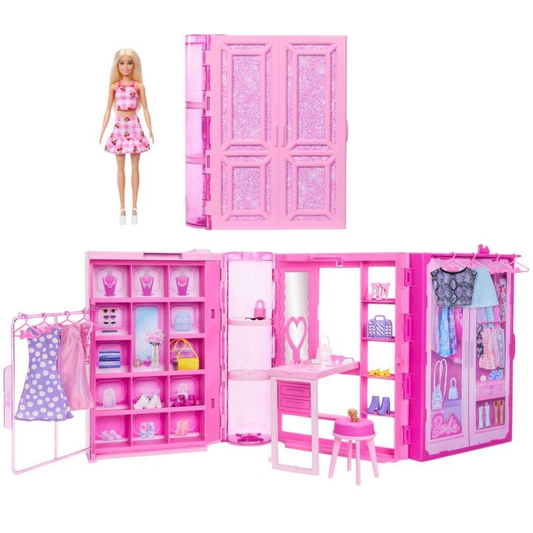 Produktbild: Barbie Traumkleiderschrank mit Puppe