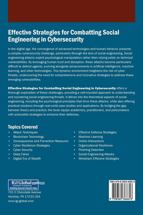 Produktbild: Effective Strategies for Combatting Social Engineering in Cybersecurity