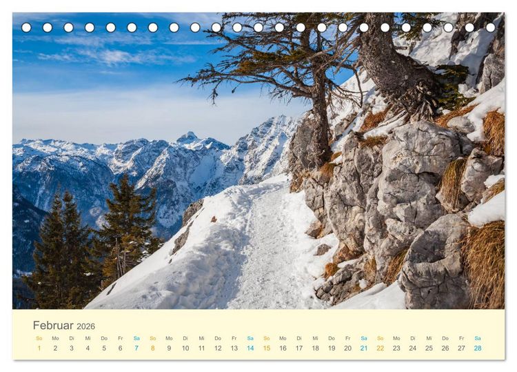 Produktbild: Wanderwege - zu Fu&szlig; in Europa (Tischkalender 2026 DIN A5 quer), CALVENDO Monatskalender