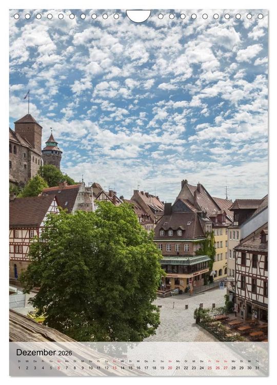 Produktbild: N&Uuml;RNBERG Charmante Altstadt (Wandkalender 2026 DIN A4 hoch), CALVENDO Monatskalender