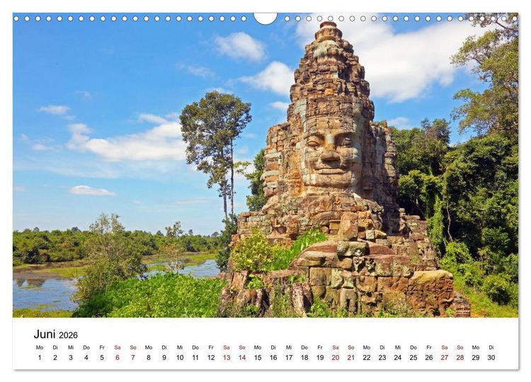 Produktbild: Blickpunkte in Kambodscha (Wandkalender 2026 DIN A3 quer), CALVENDO Monatskalender