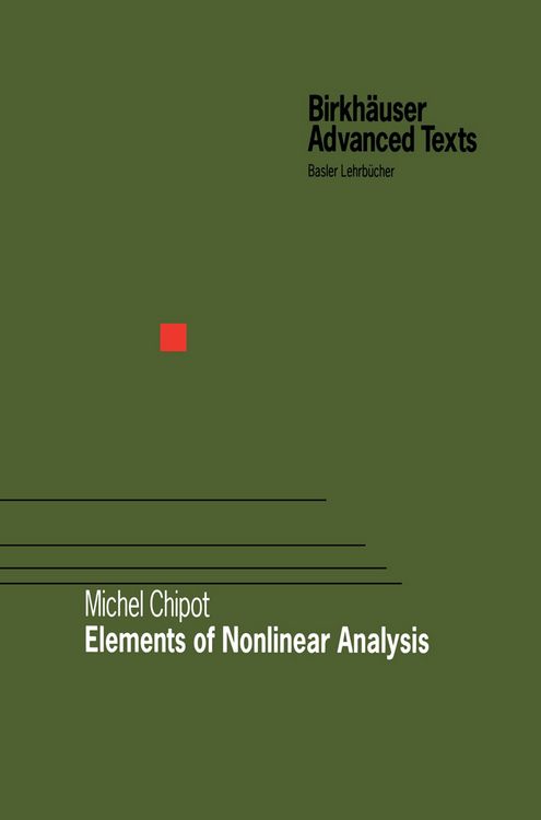 Produktbild: Elements of Nonlinear Analysis