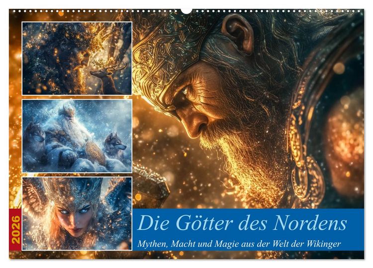 Produktbild: Die G&ouml;tter des Nordens (Wandkalender 2026 DIN A2 quer), CALVENDO Monatskalender