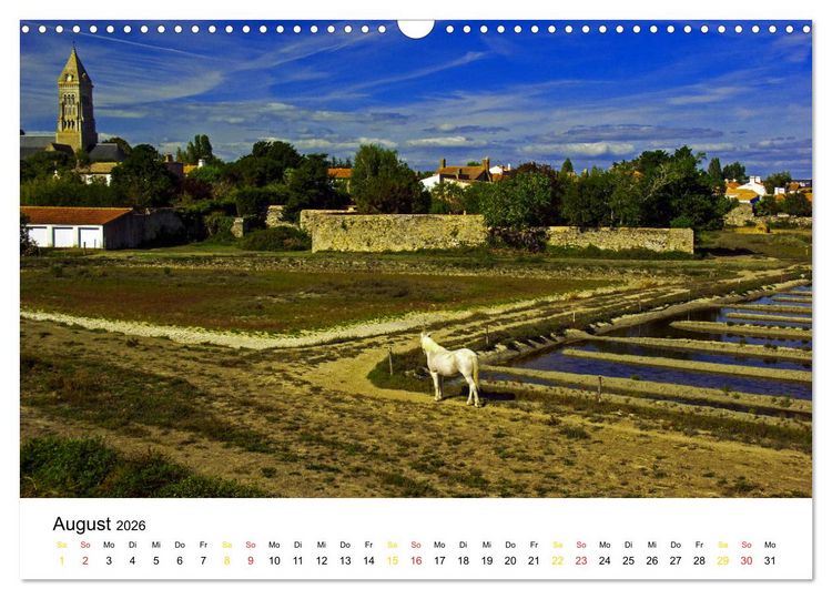 Produktbild: Vend&eacute;e Aus dem Meer steigender Himmel Frankreichs (Wandkalender 2026 DIN A3 quer), CALVENDO Monatskalender