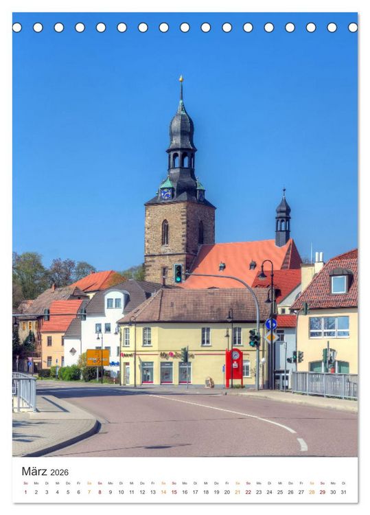 Produktbild: Die Stadt Hettstedt (Tischkalender 2026 DIN A5 hoch), CALVENDO Monatskalender