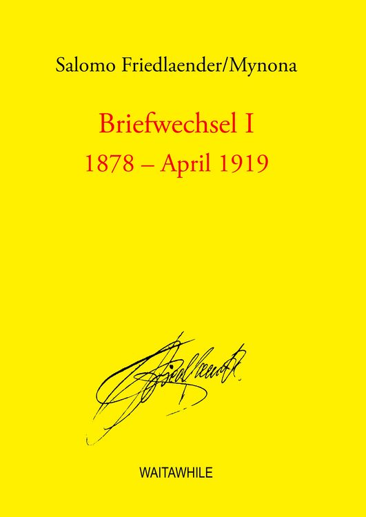 Produktbild: Briefwechsel I