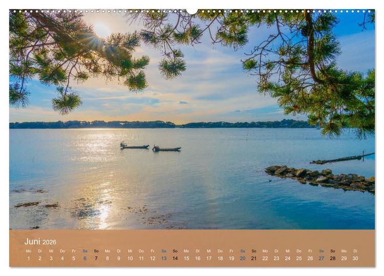 Produktbild: Die Bretagne - Sonne und das Meer (Wandkalender 2026 DIN A2 quer), CALVENDO Monatskalender