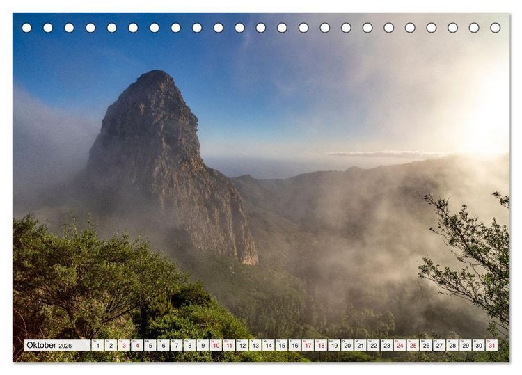 Produktbild: Kanarische Inseln: La Gomera (Tischkalender 2026 DIN A5 quer), CALVENDO Monatskalender