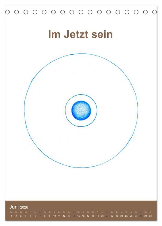 Produktbild: Delfinheilsymbole (Tischkalender 2026 DIN A5 hoch), CALVENDO Monatskalender