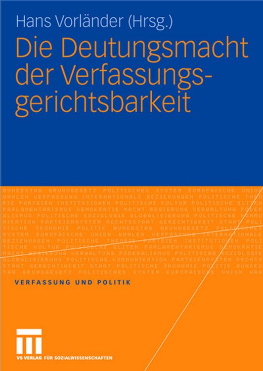 Produktbild: Die Deutungsmacht der Verfassungsgerichtsbarkeit