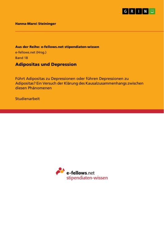 Produktbild: Adipositas und Depression