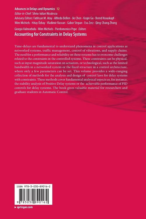 Produktbild: Accounting for Constraints in Delay Systems