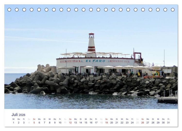Produktbild: Die Canarischen Inseln - Gran Canaria (Tischkalender 2026 DIN A5 quer), CALVENDO Monatskalender