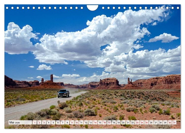 Produktbild: USA: Roadtrip durch die W&uuml;ste (Wandkalender 2026 DIN A4 quer), CALVENDO Monatskalender