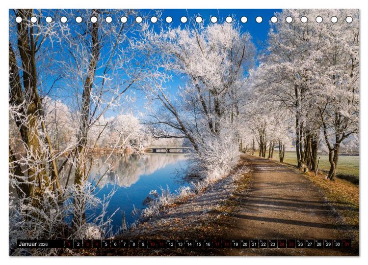 Produktbild: Bayerische Landschaften - Ein Streifzug durch das Dachauer Land (Tischkalender 2026 DIN A5 quer), CALVENDO Monatskalender