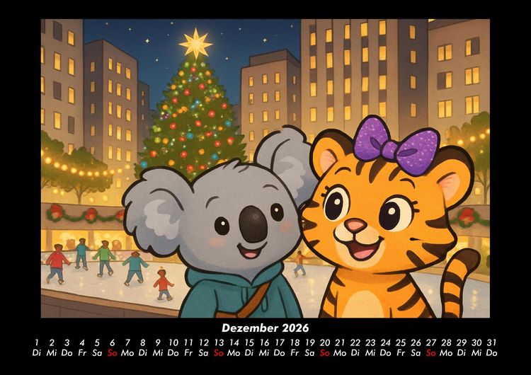 Produktbild: Kiki & Tina - Ein Jahr in New York 2026 Fotokalender DIN A3