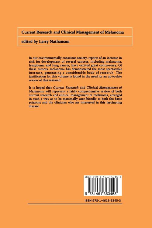 Produktbild: Current Research and Clinical Management of Melanoma