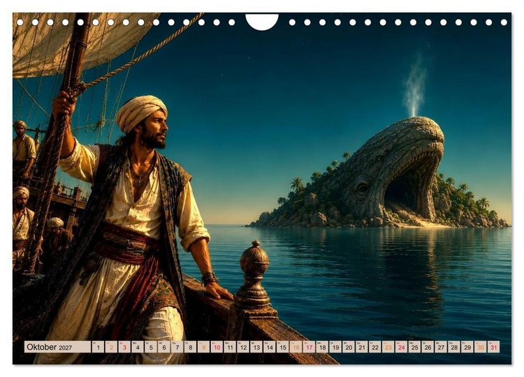 Produktbild: Scheherazade und 12 M&auml;rchen aus 1001 Nacht (Wandkalender 2027 DIN A4 quer), CALVENDO Monatskalender