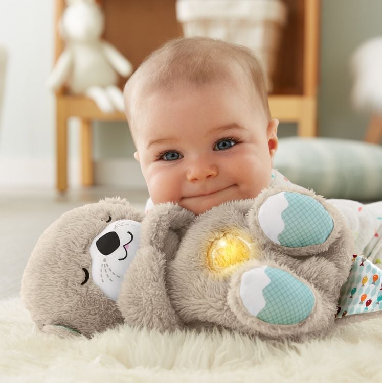 Produktbild: Fisher-Price Schlummer-Otter, Plüsch-Tier Baby, Spieluhr, Kuscheltier