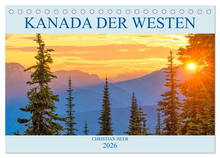 Produktbild: Kanada der Westen (Tischkalender 2026 DIN A5 quer), CALVENDO Monatskalender