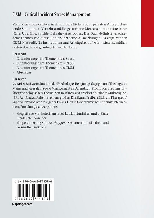 Produktbild: CISM - Critical Incident Stress Management