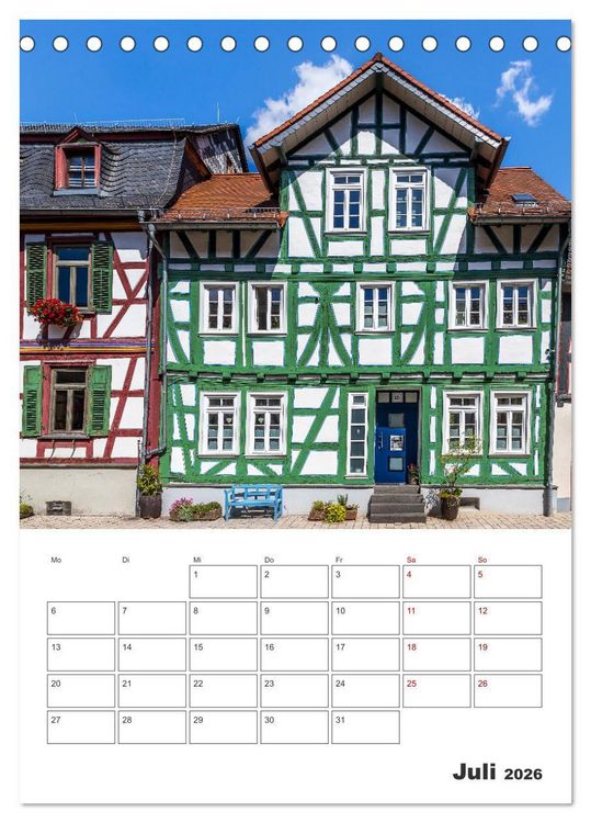 Produktbild: Idstein - Fachwerktraum im Herzen des Taunus (Tischkalender 2026 DIN A5 hoch), CALVENDO Monatskalender