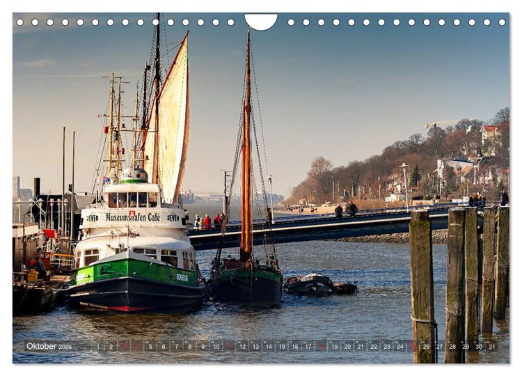Produktbild: Hamburg Hafen (Wandkalender 2026 DIN A4 quer), CALVENDO Monatskalender