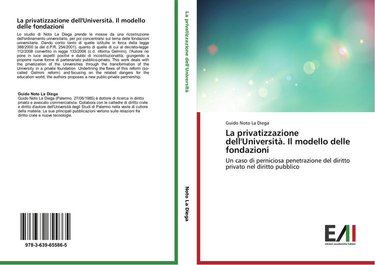 Produktbild: La privatizzazione dell'Universit&agrave;. Il modello delle fondazioni