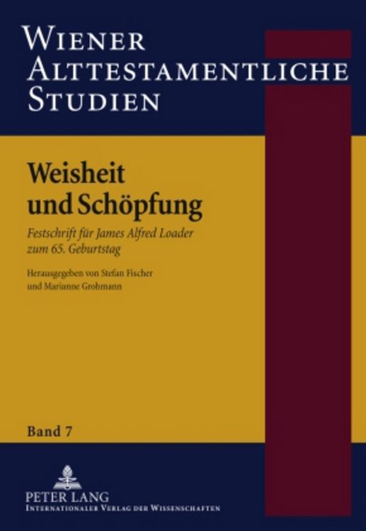 Produktbild: Weisheit und Sch&ouml;pfung