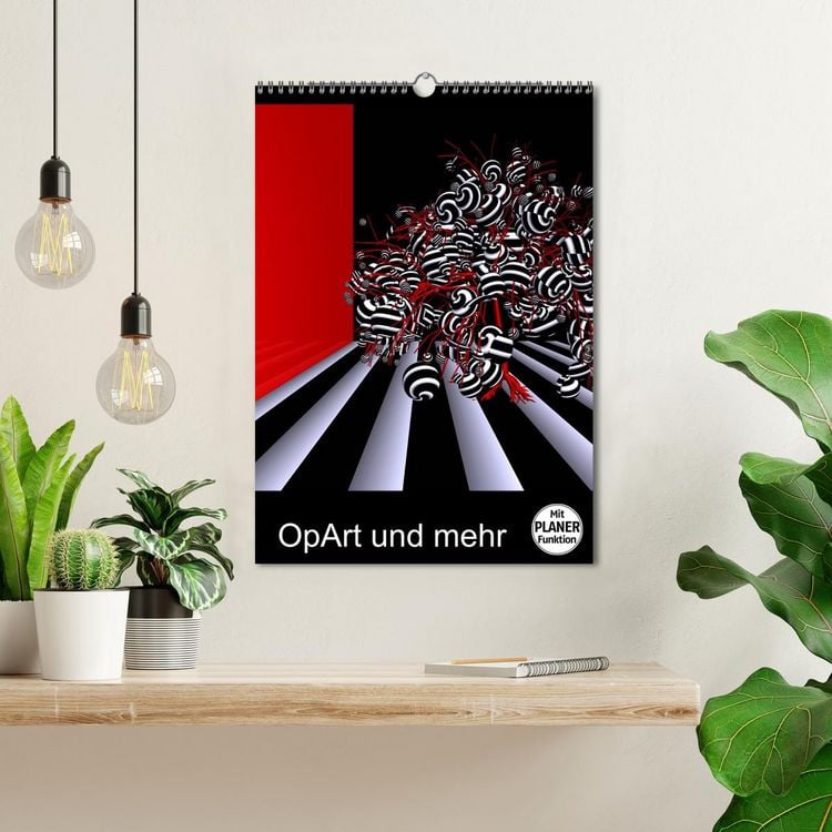Produktbild: OpArt und mehr (Wandkalender 2026 DIN A3 hoch), CALVENDO Monatskalender