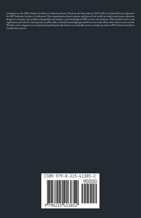 Produktbild: AWS Solutions Architect Certification Case Based Practice Questions Latest Edition 2026