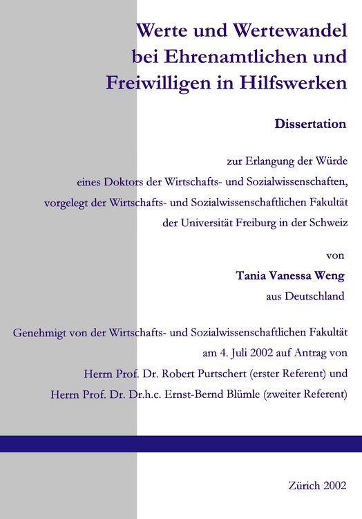 Produktbild: Werte und Wertewandel bei Ehrenamtlichen und Freiwilligen in Hilfswerken