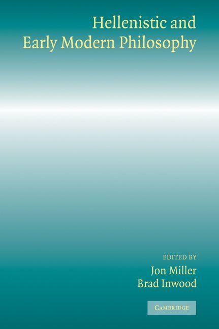 Produktbild: Hellenistic and Early Modern Philosophy