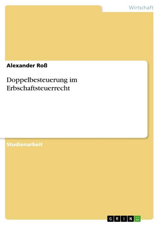 Produktbild: Doppelbesteuerung im Erbschaftsteuerrecht