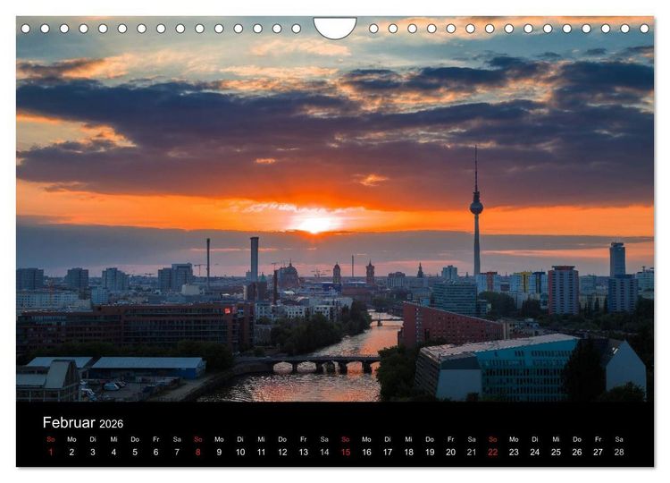 Produktbild: Die Blaue Stunde in Berlin (Wandkalender 2026 DIN A4 quer), CALVENDO Monatskalender