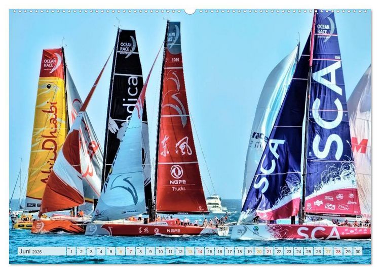 Produktbild: Segeln - Freiheit und Abenteuer (hochwertiger Premium Wandkalender 2026 DIN A2 quer), Kunstdruck in Hochglanz