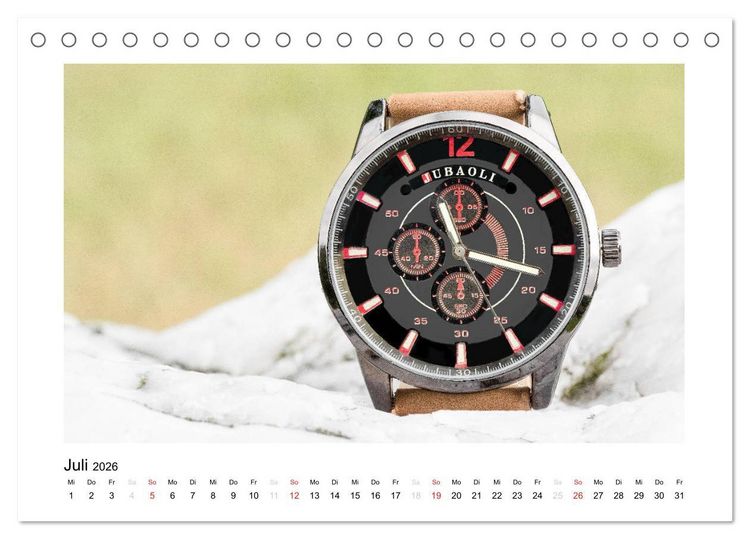 Produktbild: Uhren aus aller Welt (Tischkalender 2026 DIN A5 quer), CALVENDO Monatskalender
