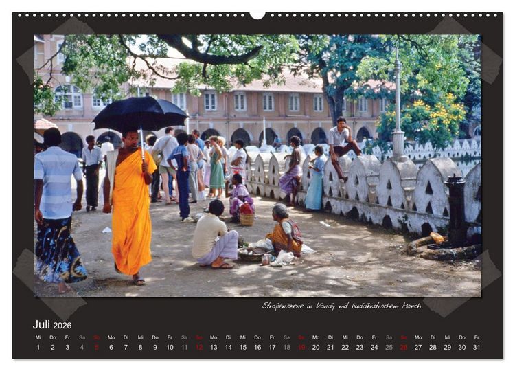 Produktbild: Sri Lanka anno 1986 (Wandkalender 2026 DIN A2 quer), CALVENDO Monatskalender