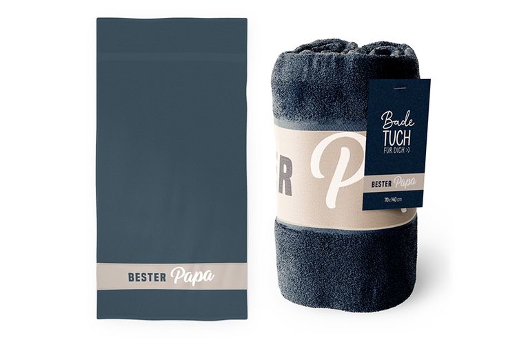 Produktbild: Badetuch 70x140 Bester Papa