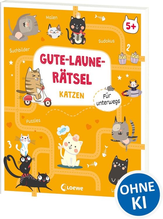 Produktbild: Gute-Laune-R&auml;tsel f&uuml;r unterwegs - Katzen