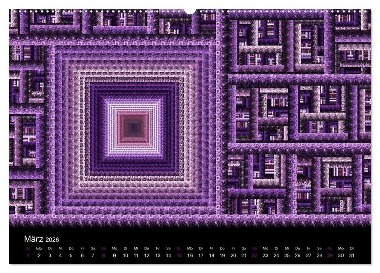 Produktbild: Die Farbe Lila (Wandkalender 2026 DIN A2 quer), CALVENDO Monatskalender