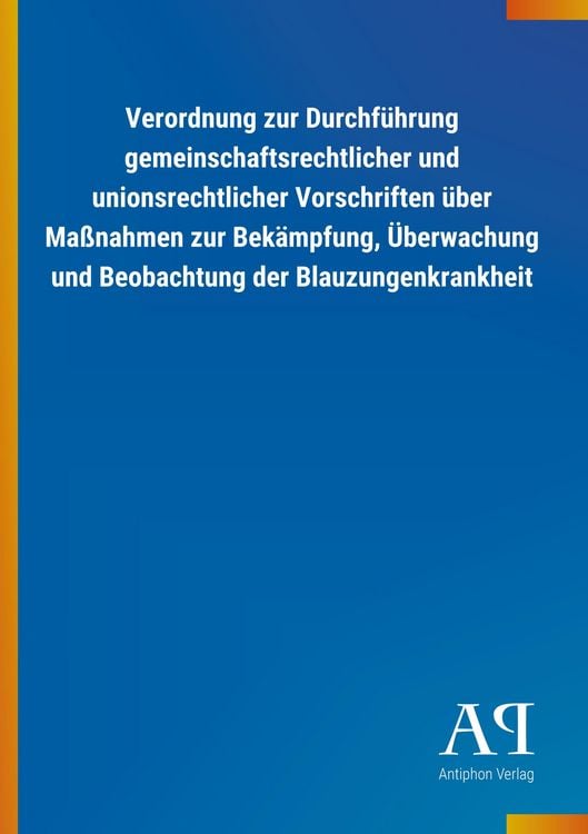 Produktbild: Verordnung zur Durchf&uuml;hrung gemeinschaftsrechtlicher und uni