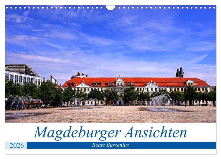 Produktbild: Magdeburger Ansichten (Wandkalender 2026 DIN A3 quer), CALVENDO Monatskalender