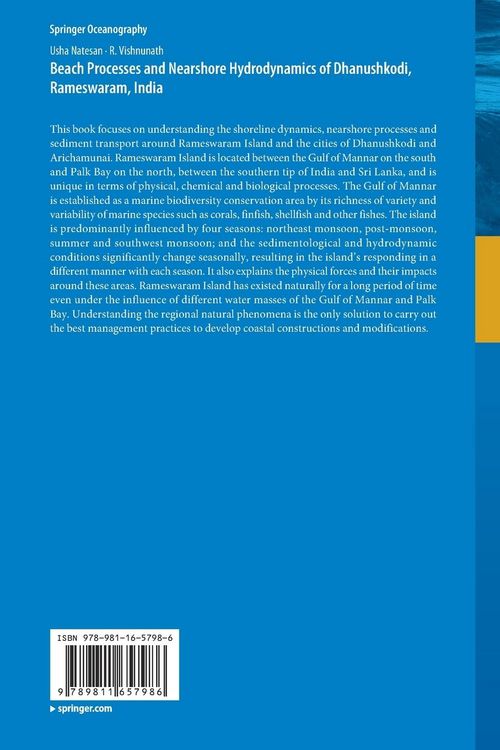 Produktbild: Beach Processes and Nearshore Hydrodynamics of Dhanushkodi, Rameswaram, India