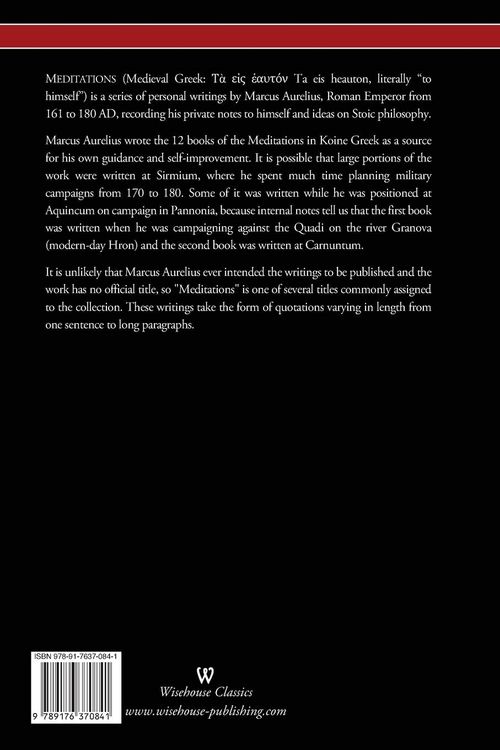 Produktbild: The Meditations of Marcus Aurelius (Wisehouse Classics Edition)