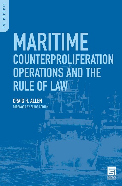 Produktbild: Maritime Counterproliferation Operations and the Rule of Law