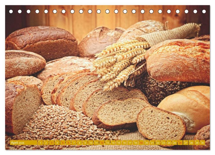 Produktbild: Brot und Geb&auml;ck. Feines aus der Backstube (Tischkalender 2026 DIN A5 quer), CALVENDO Monatskalender