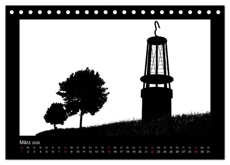 Produktbild: Ruhrpott und Niederrhein in Schwarzwei&szlig; (Tischkalender 2026 DIN A5 quer), CALVENDO Monatskalender